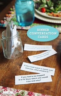 48 Free Printable Dinner Conversation Starter Cards