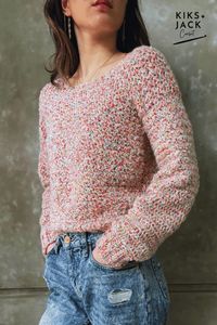 Simple Beginner Crochet Sweater Pattern - Kiks and Jack Crochet