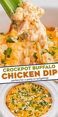 Buffalo Chicken Dip (Crockpot Recipe) - The Chunky Chef