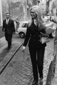 double breasted suit Brigitte Bardot 60 Iconic Women Who Prove Style Peaked In The '60s