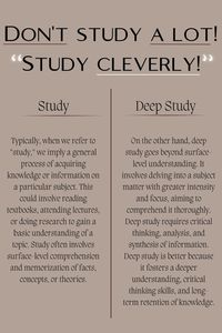 Unlock the secrets of deep study with these expert tips and strategies. Dive into effective study techniques, productivity hacks, and mindfulness practices to maximize your learning potential. Whether you're a student, professional, or lifelong learner, discover how to absorb information more efficiently and retain knowledge longer. Elevate your study game and achieve academic and personal success today! You can follow our page for more. The student planner, which will help you work deeply, is available on our Etsy page, linked in our profile. #DeepStudy #StudyTips #ProductivityHacks #LearningStrategies #MindfulLearning