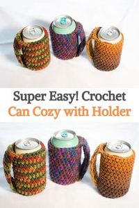 Learn how to make your own crochet cozy can with this easy-to-follow tutorial. All skill levels are welcome, no matter if you are a beginner or an advanced crocheter.It is very easy and it also has a handle to keep your cans cold and also take them wherever you want.For this project you will need to know some basic stitches, you will start at the bottom with a slip knot working on some chain stitches, then a slip stitch, so with that you will see that completing the entire can is easy peasy!