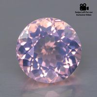 1.50 Ct Specious ! Round Cut 100% Natural Rose Quartz From Madagascar