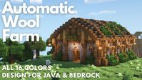 Automatic Wool Farm | Minecraft Tutorial | Java & Bedrock [1.20.2]