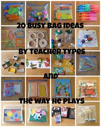 20 Busy Bags Ideas for Busy Little People | Part 4 - Teacher Types