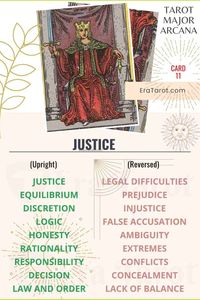 Justice Tarot Card Meaning, Reversed, Yes and No, Love Life | Tarot Card Meaning | Sprisitual Guidance | Spiritual | Meaning | Tarot Card Reading | Fortune-Teller | Future Predictions | Spirituality | Prediction | Big Decision | What Tarot Means | #TarotCardMeanings #Tarot #MajorAcarna #Justice