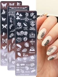 NICOLE DIARY Nail Art Templates Clear Jelly Silicone Nail Stamping Plate Scraper with Cap Transparent Nail Stamper Nail Art|Nail Art Templates| - AliExpress