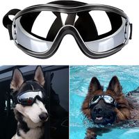 PEDOMUS Dog Sunglasses Dog Goggles Adjustable Strap for Travel Skiing and Anti-F