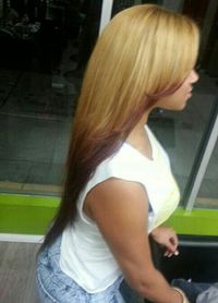 Ombre Weave Blonde Highlights Length Long Hair I love this hair