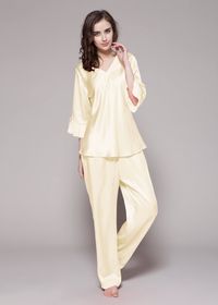 22 Momme Laced Silk Pajama Set