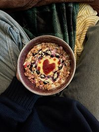 With blueberries and strawberry granola#granola #yogurt #yogurtbowl#overnightoats #overnightoatshealthy #breakfast #breakfastrecipe