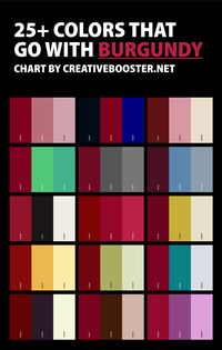 25+ Best Colors That Go With Burgundy: Burgundy Color Palettes – CreativeBooster