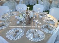 Rustic wedding table decor by Concept Events Planning | www.concept-events.gr Good idea of setting the tables without the plates, cuz it will be Buffett style-S