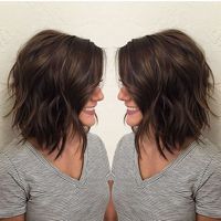 Awesome lobs styling haircut 44