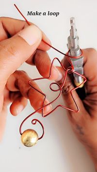 Xmas Wire Wrap Star Ornament Tutorial