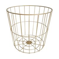 Spice things up with this Metal Frame Wire Basket. It's strong and sturdy for your essential storage. This round metal basket creates extra storage space of essentials as well as add an attractive accent to your home.