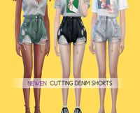 [Newen] Sims4 Button Henry Sleeveless Top New... - NEWEN