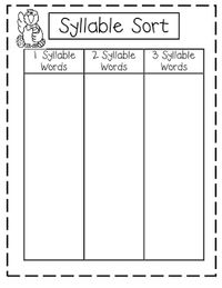 syllable sort