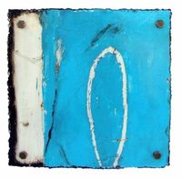 Michelle Y Williams, Mixed Media and Metal with Plexiglass. #art #blue #abstractart