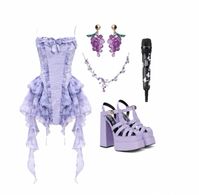 Kpop stage outfit purple themed for shifting!! <3