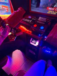 #aesthetic #aestheticdate #dateidea #date #arcade #arcadeaesthetic #glowinthedark #arcadelook #blueaesthetic #redaesthetic #movies #games #playinggames #arcadeoutfit #dateidea