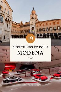 Modena is a beautiful city in the Emilia Romagna region of northern Italy. The city is known for both its incredible cuisine and luxury cars, such as Ferrari and Maserati. This guide includes the top things to do for a visit to Modena, including restaurants, hotels, and practical tips for your trip | Modena, Italy | Italy travel | Italy travel tips | Italy travel guide | Emilia Romagna, Italy | northern italy