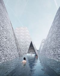 Image 2 of 10 from gallery of Kengo Kuma & Associates Reveal Plans for New Aquatics Centre on Copenhagen's Waterfront. Courtesy of Kengo Kuma & Associates