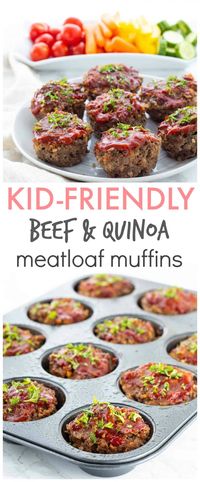 Beef & Quinoa BBQ Meatloaf Muffins | Haute & Healthy Living