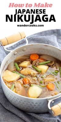 The comforting weeknight dinner – One Pot Nikujaga! This easy Japanese Beef and Potato Stew takes only 20 minutes to cook, perfect with a side serve of piping hot sushi rice.