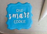 Cookie Decorating Hack: How to Use Tissue Paper for Lettering - Bake at 350°