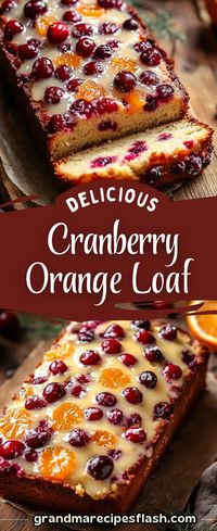 This Cranberry Orange Loaf is a moist, citrusy quick bread that combines the sweet and tart flavors of fresh cranberries with a zesty orange glaze. It’s the perfect balance of sweet and sour, making it an ideal treat for breakfast or dessert