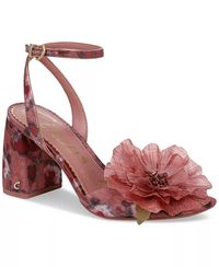 Circus NY by Sam Edelman Aria Flower Two-Piece Block-Heel Dress Sandals - Macy's