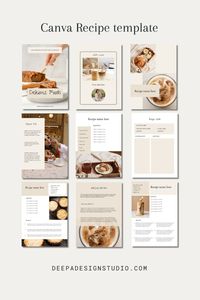 Recipe Template. Canva Recipe book template. Create your own Recipe book with this easy-to-use fully customizable recipe template. Use this bold cookbook template to save your favorite recipes as an ebook or lead magnet!