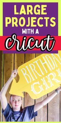 How to use your Cricut for large projects. Best tips for using a Cricut. How to use your cricut for oversized crafts.