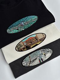 We present to your attention a collection of embroidery inspired by the Japanese artist Kawase Hasui.