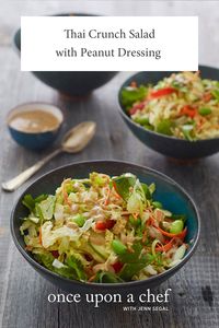 Thai Crunch Salad with Peanut Dressing