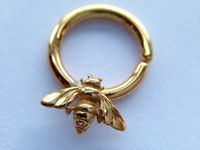 Gold Bee Septum Ring