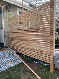 How to Build a Small Privacy Screen - Dreaming of Homemaking