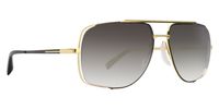 Dita - Midnight Gold - Gold    These Dita Midnight Special sunglasses are beautifully handcrafted with premium mental. The gold and gold midnight special double bridge aviator features a gold titanium frame and temples with a two-tone metal plating. The lens has a smoky gray gradient tint plus are very light and comfortable to wear.