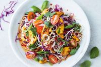 Lemon chicken noodle salad