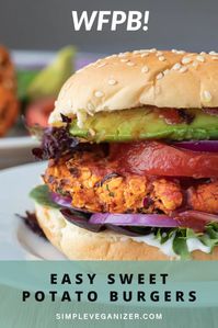 EASY VEGAN SWEET POTATO BURGERS - Simple Veganizer