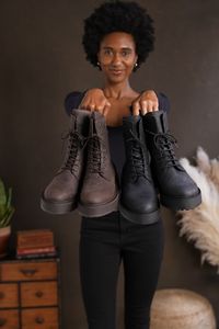 Leather Combat Boots #blackleather #brownleather #womensboots #thursdayboots