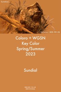 Sundial #trends #color #wgsn #coloro #fashion #ss23