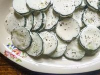 Creamed Cucumber Slices Recipe