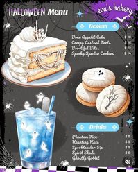 #Halloween ghost food menu aesthetic