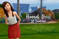 Hannah Dress theweebsimmer via tumblr | Kids Fashion - Girl  |  BGC  | Sims 4 | TS4 | Maxis Match | MM | CC | Pin by sueladysims