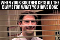 For anyone with a brother, this hilarious meme is going to be relatable. Blaming your brothers for all the things is just apart of being a sibling and the hilarious family humor and dynamics.