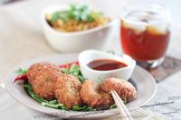 Thai Fish Cakes with crab, prawn and salmon