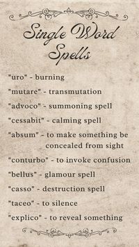 There’s one thing a one-word spell needs: intent. You can’t speak a nonsense word. What makes incantations unique is their use of existing intent. What sounds like nonsense to one person can be an effective means of communication between others. So, when using a simple word spell, make it a word that matches your intent.