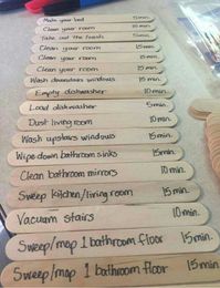 I am loving this idea!! The kids do a chore and earn their TV or tablet time! #Responsibility